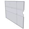 WM1711CKH - 17" X 11" (Landscape - C-Style with Keyholes) - Wall Mount Acrylic Sign Holder - Standard - 1/8 Inch Thickness