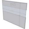 WM1185CST - 11" X 8.5" (Landscape - C-Style with Saw Tooth) - Wall Mount Acrylic Sign Holder - Standard - 1/8 Inch Thickness