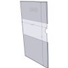 WM8514CST - 8.5" X 14" (Portrait - C-Style with Saw Tooth) - Wall Mount Acrylic Sign Holder - Economy - .08 Inch Thickness