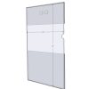 WM1117CST - 11" X 17" (Portrait - C-Style with Saw Tooth) - Wall Mount Acrylic Sign Holder - Standard - 1/8 Inch Thickness