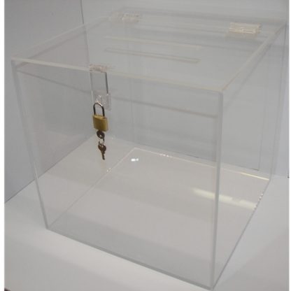 BB12C - 12" X 12" X 12" - Clear with Lever Lock