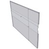 WM1711CT - 17" X 11" (Landscape - C-Style with Tape) - Wall Mount Acrylic Sign Holder - Economy - .08 Inch Thickness