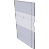 WM1117CV - 11" X 17" (Portrait - C-Style with Velcro) - Wall Mount Acrylic Sign Holder - Standard - 1/8 Inch Thickness