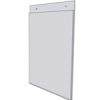 8 x 10 wall mount sign holder (Portrait - with Screw Holes) - Wall Mount Acrylic Sign Holder - Economy - .08 Inch Thickness