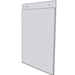 8 x 10 wall mount sign holder (Portrait - with Screw Holes) - Wall Mount Acrylic Sign Holder - Standard - 1/8 Inch Thickness