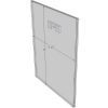 WM8511FST - 8.5" X 11" (Portrait - Flush with Saw Tooth) - Wall Mount Acrylic Sign Holder - Standard - 1/8 Inch Thickness