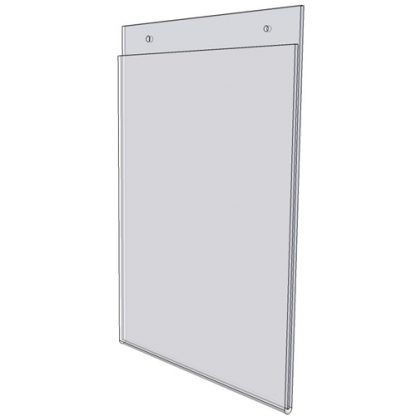 6 x 4 wall sign holder (Landscape - Flush Sign Holder Only) - Wall Mount Acrylic Sign Holder - Economy - .08 Inch Thickness