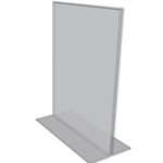 OB2535 - 2.5" X 3.5" countertop sign holder(Portrait) - 1/8 Inch Thickness