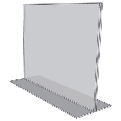 OB5535 - 5.5" X 3.5" countertop sign holder (Landscape) - 1/8 Inch Thickness