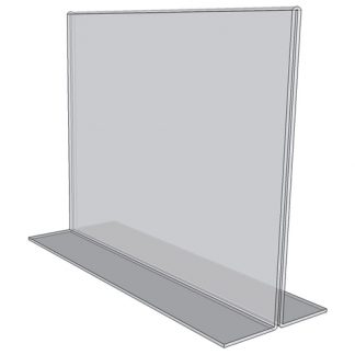 OB1080 - 10" X 8" countertop sign holder (Landscape) - 1/8 Inch Thickness