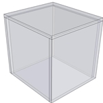 AC10 - 10" X 10" X 10" - Clear