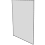 22 x 28 wall mount sign holder (Portrait - with Screw Holes) - Wall Mount Acrylic Sign Holder - Standard - 1/8 Inch Thickness