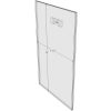 WM8514FST - 8.5" X 14" (Portrait - Flush with Saw Tooth) - Wall Mount Acrylic Sign Holder - Standard - 1/8 Inch with Horizontal Business Card Holder