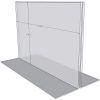 OB8555 - 8.5" X 5.5" countertop sign holder (Landscape) - Standard - 1/8 Inch with Vertical Business Card Holder