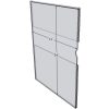 WM1114C - 11" X 14" wall mounted (Portrait - C-Style Sign Holder Only) - Wall Mount Acrylic Sign Holder - Standard - 1/8 Inch Thickness