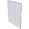 WM1824C - 18" X 24" (Portrait - C-Style with Keyholes) - Wall Mount Acrylic Sign Holder - Standard - 1/8 Inch with Brochure Pocket