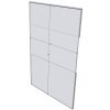 WM2228C - 22" X 28" (Portrait - C-Style with Keyholes) - Wall Mount Acrylic Sign Holder - Standard - 1/8 Inch with Horizontal Business Card Holder