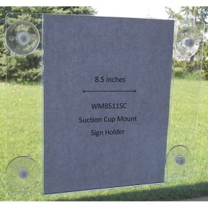 8.5 x 11 suction cup sign holder