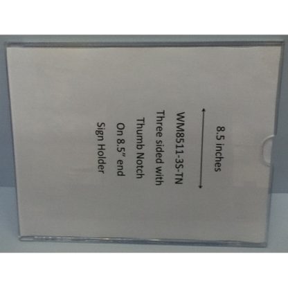 WM8511F3STN - 8.5" X 11" (Portrait - Flush "Mini Pocket" Sign Holder) - Without Tape