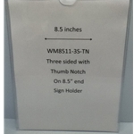 WM8511F3STN - 8.5" X 11" (Portrait - Flush "Mini Pocket" Sign Holder) - With Velcro