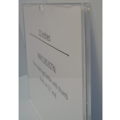 WM1185F3STN - 11" X 8.5" (Landscape - Flush "Mini Pocket" Sign Holder) - With Velcro