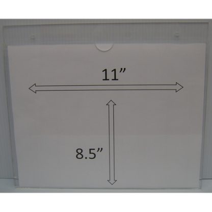 WM1185S3STN - 11" X 8.5" (Landscape - "Mini Pocket" Sign Holder with Screw Holes) - Default