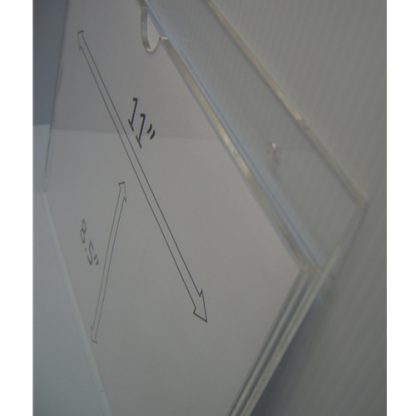 WM1185S3STN - 11" X 8.5" (Landscape - "Mini Pocket" Sign Holder with Screw Holes) - Default