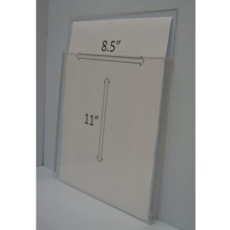 WMPH8511 - 8.75" X 11" (Portrait - 1/4" Deep Pocket) - Slat Wall Mount