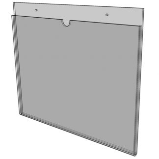 WM1711S3STN - 17" X 11" (Landscape - "Mini Pocket" Sign Holder with Screw Holes) - Without Tape