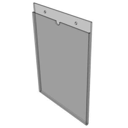 WM1117S3STN - 11" X 17" (Portrait - "Mini Pocket" Sign Holder with Screw Holes) - Without Tape