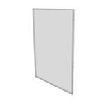 2.5 x 3.5 clear wall mount (Portrait - Flush Sign Holder Only) - Wall Mount Acrylic Sign Holder - Standard - 1/8 Inch Thickness