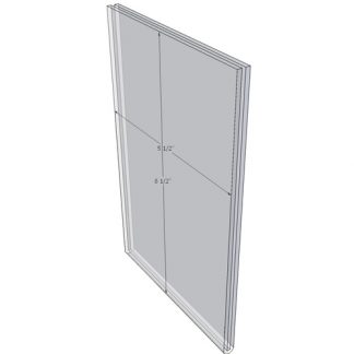 5.5 x 8.5 wall sign holder (Portrait - Flush Sign Holder Only)-0