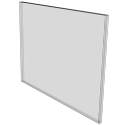 6 x 4 wall sign holder (Landscape - Flush Sign Holder Only)-0