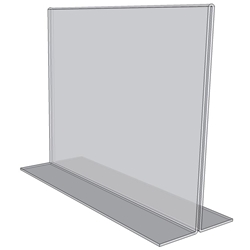 OB7050 - 7" X 5" countertop sign holder (Landscape)-0