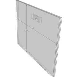 WM1185FST - 11" X 8.5" (Landscape - Flush with Saw Tooth)-0