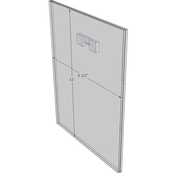 WM8511FST - 8.5" X 11" (Portrait - Flush with Saw Tooth)-0