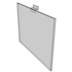 WM1080FSW - 10" X 8" sign holder (Landscape - Flush with Slat Wall)-0