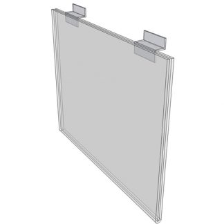 WM1711FSW - 17" X 11" sign holder (Landscape - Flush with Slat Wall)-0