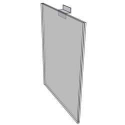 WM5070FSW - 5" X 7" sign holder (Portrait - Flush with Slat Wall)-0