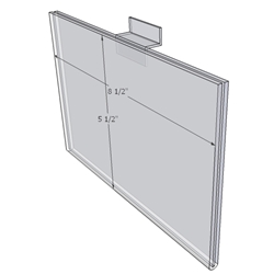 WM8555FSW - 8.5" X 5.5" (Landscape - Flush with Slat Wall)-0