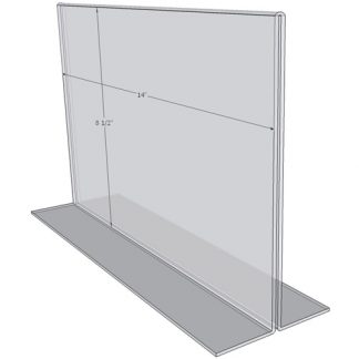 OB1485 - 14" X 8.5" countertop sign holder (Landscape)-0