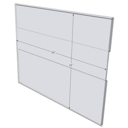 WM1411C - 14" X 11" wall mounted (Landscape - C-Style Sign Holder Only)-0