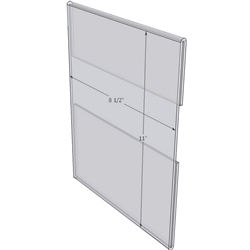 WM8511C - 8.5" X 11" wall mounted (Portrait - C-Style Sign Holder Only)-0