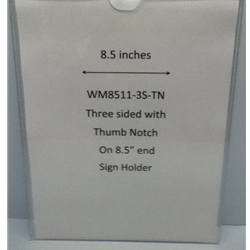 WM8511F3STN - 8.5" X 11" (Portrait - Flush "Mini Pocket" Sign Holder)-0