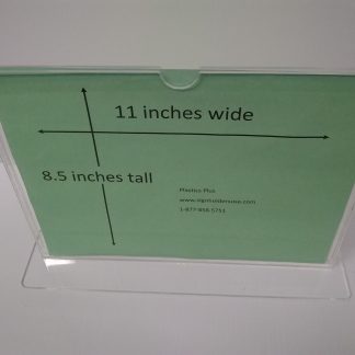 TStand1185F3STN - 11" X 8.5" (Landscape - "Mini Pocket" T Stand Sign Holder) -0