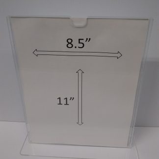 TStand8511F3STN - 8.5" X 11" (Portrait - "Mini Pocket" T Stand Sign Holder) -0