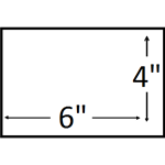 6X4 inches (6 X 4 Landscape)