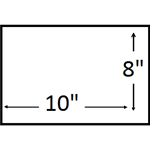 10X8 inches (10 X 8 Landscape)