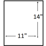 11X14 inches (11 X 14 Portrait)