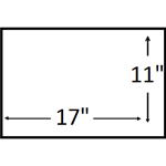 17X11 inches (17 X 11 Landscape)